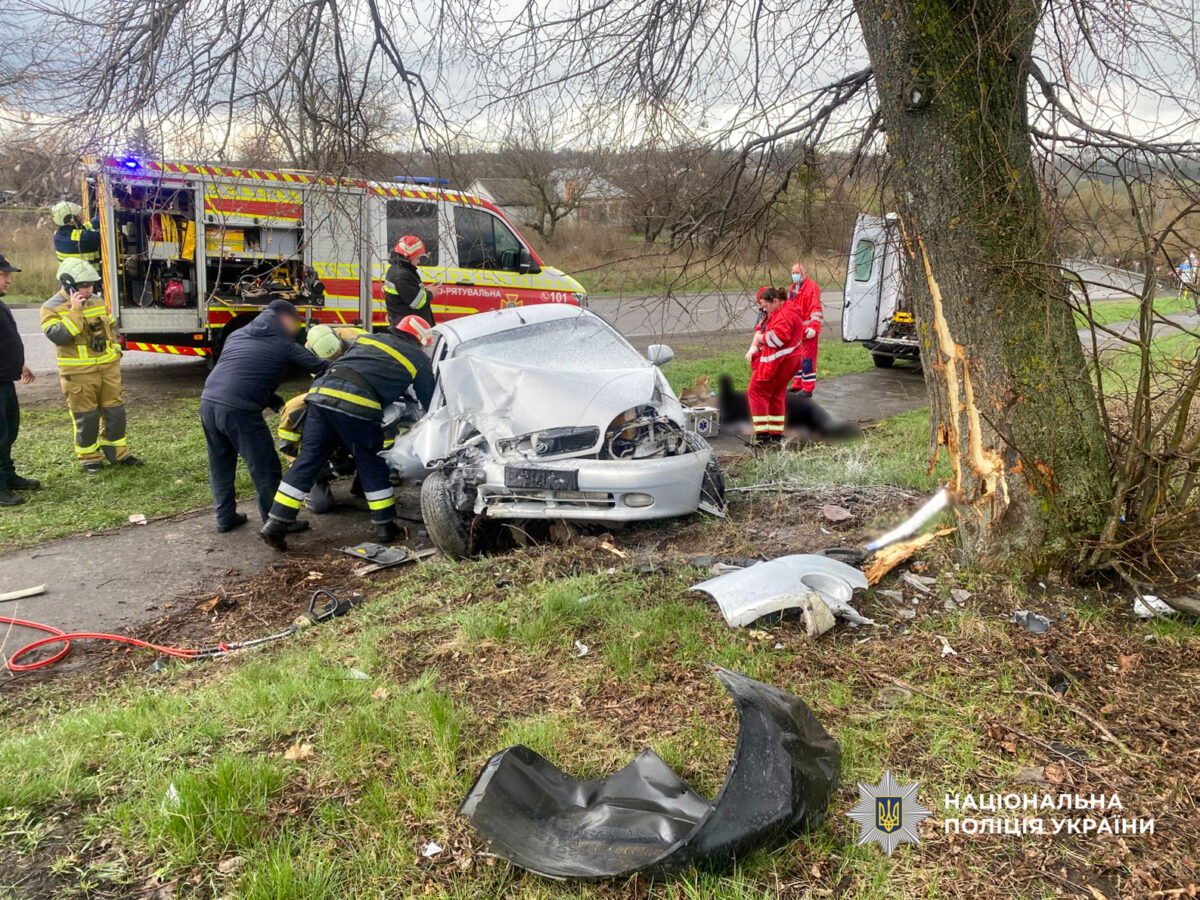 На Черкащині некерований легковик протаранив дерево, водій загинув