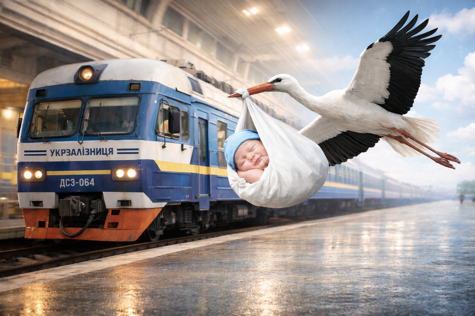 народила в поїзді