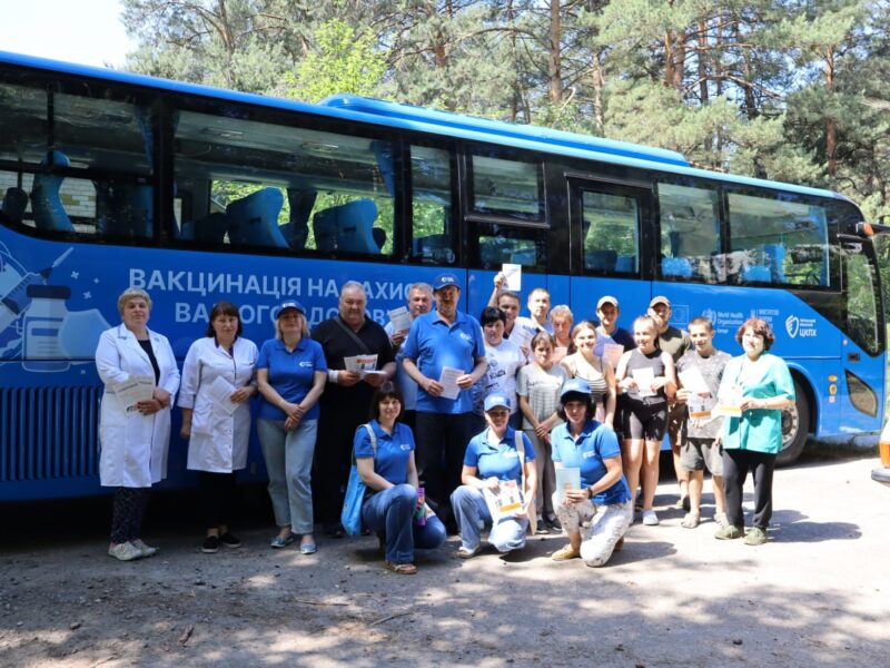 Понад 70 жителів Черкащини вакцинувалися від дифтерії та правця під час виїздів вакцинобуса