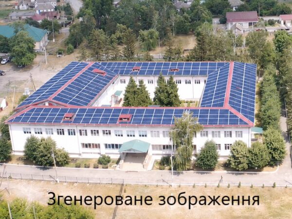 Під Черкасами на даху ліцею встановлять гібридну сонячну електростанцію потужністю 50 кВт