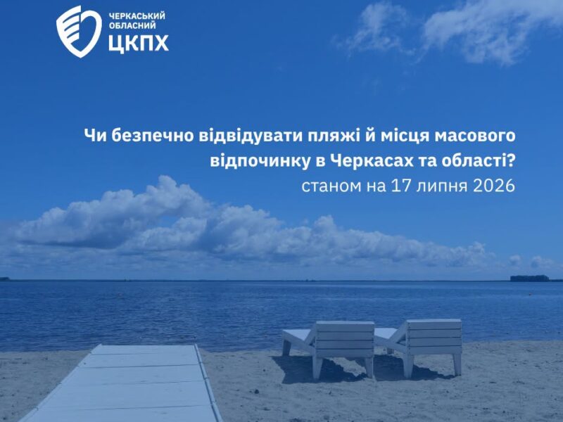 На пляжах Черкащини перевірили якість води та піску