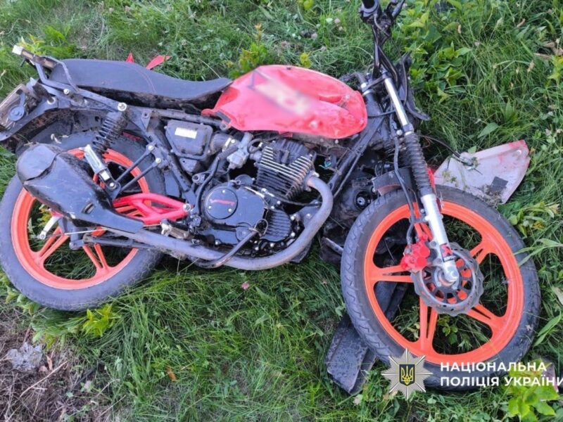 На Уманщині в ДТП постраждав 16-річний водій мотоцикла