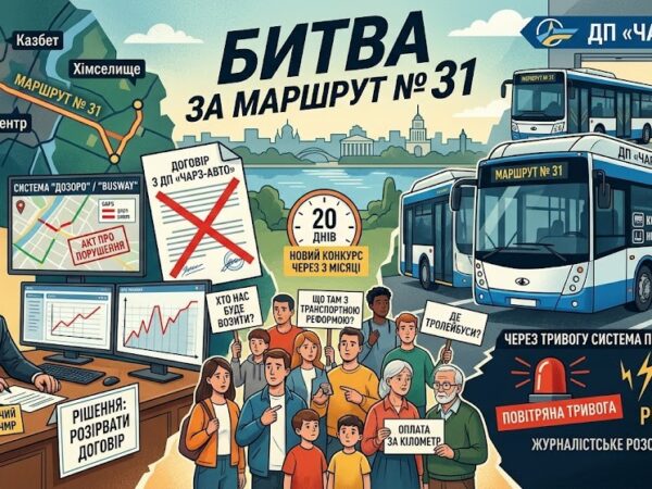 Битва за маршрут № 31: чому мерія Черкас розриває договір із великим перевізником і що не так із перевірками