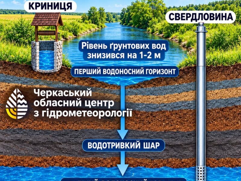 Чому на Черкащині падає рівень ґрунтових вод