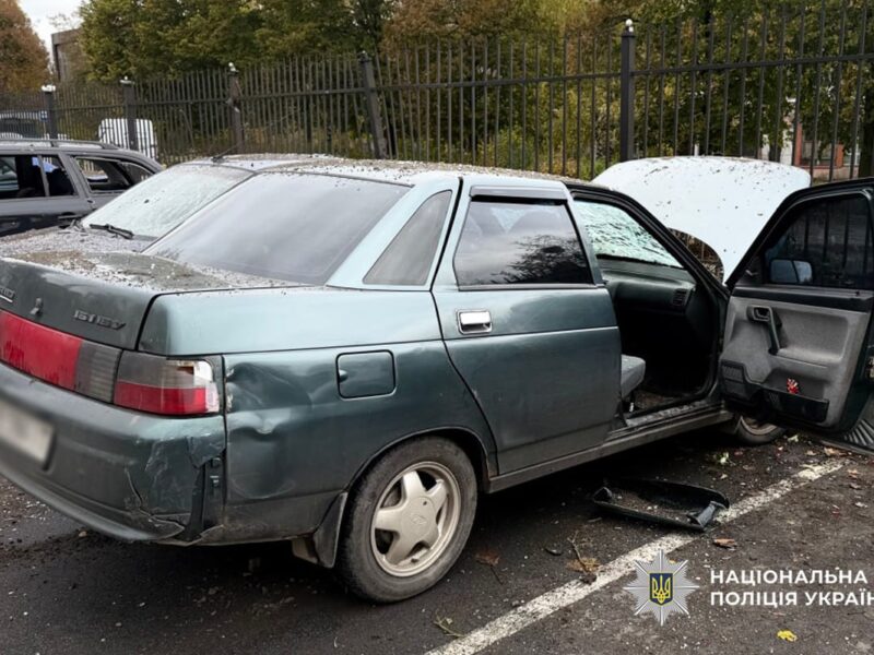 В Умані вдень внаслідок обстрілів пошкоджено інфраструктуру й авто